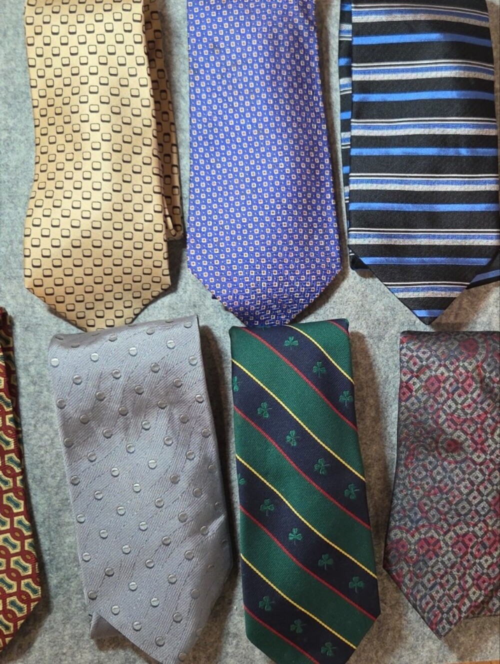 Men's Vintage Designer Tie Lot Of 10: PRL, J Press, Robert Talbott, Barneys . .